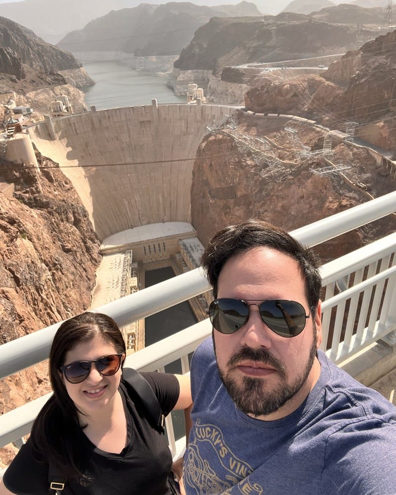 Marcio and Renata, Hoover Dam, May 2022