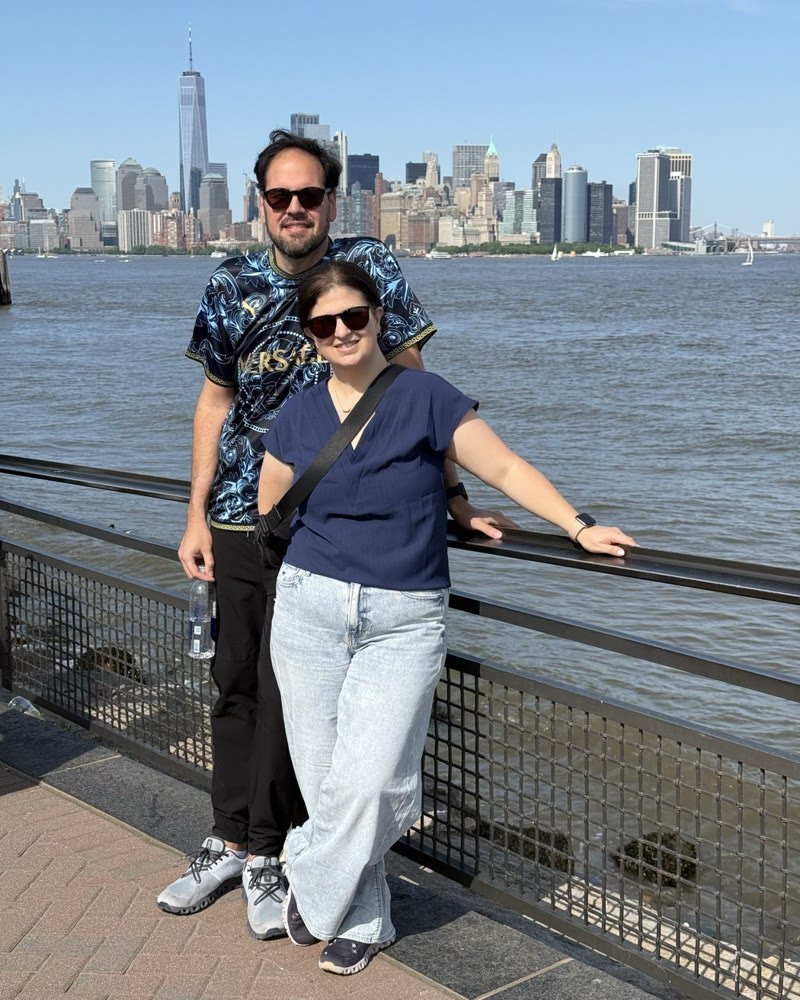 Marcio and Renata, Liberty Island, May 2025